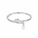 Pulsera de loto de bambú El nuevo brazalete chino 2025 Ins Ping y Heritancia Simple Butterfly Titanium Steel Anklet Lotus Pulsera
