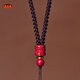 Xiangfengyuan cinnabar pendant rope six-character mantra Buddha amulet Guanyin peace buckle jade pendant crystal pendant necklace rope simple red rope cinnabar six-character mantra lanyard