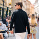 Mr. Stoff heißer Gallenblasenabdruck halb hoher Kragen verdicken T-Shirt Herren 2025 Frühes Frühling Neues Top KT15775 Klavier schwarz 2xl (185)