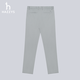 HAZZYS Men's Spring and Autumn Long Pants Men's Houndstooth Texture Commuting Casual Pants Men ATDZP0BAP18 Gray GE 35 (180/84A)