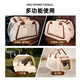 Wakytu perrera para coche bolsa para gatos bolso para perrera portátil cojín para asiento de coche para mascotas bolsa cálida de invierno 1,0 beige 20Jin Jin es igual a 0,5 kg
