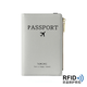 Gumuni Travel Passport Certificate Protection Fall Anti-Diebstahl-Bürsten RFID Multifunktion tragbarer ID-Ordner Anti-Scan Universal Ticket Clip Advanced Schwarz