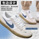 耐克（NIKE）男鞋子男 25夏季新款透气耐磨运动鞋帆布小白鞋减震滑板鞋休闲鞋 【主推】深海蓝-橡皮浅褐/晒图退10/建议拍大半码 40 （内长250mm）