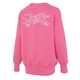 Nike (Nike) Sweatshirtjacke Frauen 2025 Sommer Neue Sportswear Strickted verdickte modische, warme runde Nackenpullover FZ6537-684 Barbie Powder M.