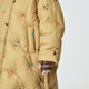 Jnby von Jnby Jiangnan Buddies Kinderkleidung Winterkleidung Männer und Mädchen Lange Down Jacket Hooded Stickmuster Kinder 1N0C13601 287 Yellow Khaki 100 cm