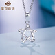 Caibai Jewelry Platinum Pendant Pt950 Laser Hollow Star Wish Fashion Women's Pendant Price BJ Platinum Pendant About 1.68g