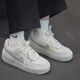 Chaussures féminines Nike Nouveau AF1 White and Purple Force Force One Lightweight et polyvalent bas Top non glissé Les chaussures de planche à usure de usure Sports Chaussures décontractées IB3881-001 Blanc et vert 35.5