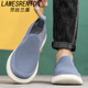 Lawesrenton Brand Canvas Zapatos para hombres en verano Nuevos zapatos casuales transpirables para hombres con olor y zapatos livianos para hombres en un pie, verde claro 39