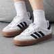 adidas Adidas Clover Women's Shoes New Summer Sports Shoes Fashion Retro Casual Shoes Sneakers Low Top Shoes JI1349 White and Black T-Teen Training Shoes 38