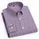 Nobel Paul Plaid Camisa de algodón a cuadros Muebles de manga larga para hombres Negocios informales Jóvenes y camiseta de mediana edad CHACK CM698 2XL
