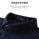 Shanshan (FIRS) Camiseta de manga larga de algodón puro para hombres nuevas rayas bordadas para hombres Polo826 Maple Leaf Red M (170)