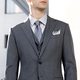 VICUTU men's suit top pure wool skin-friendly spring business casual all-match suit gray 180/100B