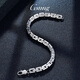 GsunG platinum men's bracelet PT950 new cross carving bracelet atmospheric platinum bracelet men's shiny dense card chain PT950 bracelet about 15 grams pre-ordered