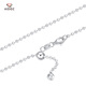 Aido Diamond pt950 platinum necklace for women platinum round diamond chain adjustable bead chain with pendant plain chain non-adjustable 6.2-6.4 grams long 50cm thick about 1.5mm