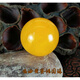 Huangben Natural Chicken Fat Yellow Amber Beeswax Round Beads Single Beads Loose Beads Bracelet Diamond Star Moon Bodhi Accessories with Beads Diameter 28mm (single) 0 carat