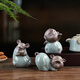 Zhuxuan's creative zodiac tea pet can raise tea art personality, cute ceramic tea pet ornaments, a complete set of ceramic zodiac animals, ceramic zodiac new style-sheep