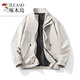 啄木鸟（TUCANO）男士外套2024新款棒球服韩版潮流宽松百搭防风休闲运动夹克冲锋衣 6218黑色 L