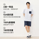 10A antibacterial pure cotton pajamas men's short-sleeved suit 25 spring and summer couple home clothes blue L