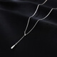 Xiangnan 999 sterling silver water drop clavicle chain niche design light luxury high-end new necklace popular female birthday gift ins 999 silver water drop necklace