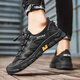 Arich Herrenschuhe Sommer-Mesh atmungsablen dünne Freizeitschuhe hohl Mesh kear-resistent nicht rutschfein
