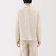 MUJI (MUJI) women's linen cotton shirt jacket women's long-sleeved jacket 25 years summer suit small suit women's clothing BD0ZZC5S ivory stripes M (160/84A)