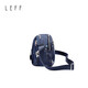 LEIF Bolso de hombro de LEIF de mujer Bolsa doble impresa en forma de doble lienzo