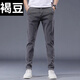 Brown Bean Casual Hosen für Männer 2025 Spring Trendy Youth strecken schlanke Hose lange Hosen für Männer 653 Gray 30 Empfohlen [116-120jin [Jin entspricht 0,5 kg]]