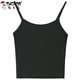 
Woodpecker Modal small suspender vest for women short slim summer versatile Korean top with base and tight suspender shirt 1049 white small flower lace splicing and breast wrapping, average size (90Jin[Jin is equal to 0.5 kg]-120Jin[Jin is equal to 0.5 kg])