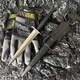 
Extreme Force Commando Outdoor Sergeant Tactical Double-Edge Straight Knife High Hardness N690 Steel Outdoor Portable Survival Knife Extreme Force FS Commando Double-Edge Steel Knife 29cm-less than 60 [Givea Tactical Knife Set]