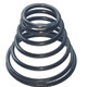 En acier en acier inoxydable en acier conique petite tour de tête type pagode à ressort à ressort à ressort personnalisé purpur laiteux blanc 5 * 3895 * 90 mm
