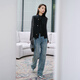 Ep yaying Women's Clothing, elegante camisa de base interna de punto de punto esbelto de medio alto, Mall Spring Clothing Mame Style 9920A Silver M