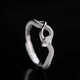 Starlight Silver Rhyme 925 sterling silver snake ring for men and women, light luxury, zodiac sign snake ring new style for lovers and friends, snake ring adjustment range 16-24#