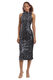 Donna Morgan Women's Sleeveless Vest Sequin Dress Black/Silver/Dark Blue 0