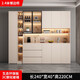 Pupan solid wood sideboard high cabinet modern simple integrated wall-mounted style 12240*40*22