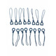 Mobile phone case anti-fall lanyard mobile phone halter neck rope anti-loss artifact mobile phone pendant finger ring hanger lanyard black finger ring buckle - 5 packages