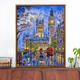 Miaopu Lesam Digitalöl Malerei Handgefertigte DIY-Hochdifferschaft Klavier Familie Malvorlagen Malvorlagen Malvorlagen Geschenklichter zuerst im Wohnzimmer ZL693 Freizeitvilla 40*50 Rahmen (Schwarz-Weiß-Gold) Farbnoten x Individuum Individuum