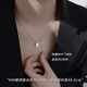 Xiangnan 999 sterling silver luck necklace 2025 new hot style light luxury niche design birthday gift high-end clavicle chain 999 silver luck necklace