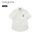 Teenie Weenie Kids Bear Children's Clothing Boys Classic Casual Oxford Short-Sleeved Shirt Off-White 140 cm