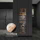 Gironde Embraco frequency conversion external door embedded red wine cabinet constant temperature wine cabinet tea beverage cabinet can be externally hung kitchen cabinet door seamless embedded installation home frequency conversion external door + multi-function dual temperature 109 bottles