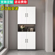 White taro balcony storage cabinet storage household large-capacity storage cabinet sun protection storage cabinet wall-mounted storage cabinet shoe cabinet custom-made two doors high 180 wide 60 deep 40 (installation included) Hollow style