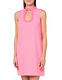 Trina Turk Women's Hollow Sequin Collar Bodycon Dress Pink Paradise 4