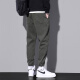 Pantalones casuales judíos El verano de los hombres, la nueva marca de moda, los pantalones de corbata sueltos de nueve puntos, pantalones deportivos, pantalones de trabajo, hombres 9859 Militar Green + 9859 Negro M