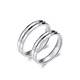 MZMZ Destined Three Lives Platinum Couple Ring PT950 Platinum Pair of Rings for Engagement and Valentine's Day for Girlfriend and Wife Local Warehouse/Next Day Delivery - Light Luxury Living Pair of Rings