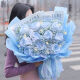 FUYU Flower Pavilion Flower Express Flower Regalo Broken Ice Blue Rose Bouquet Regalos de regalo de cumpleaños para la novia All-China Entrega en el día [Star Love] 11 Broken Ice Blue Rose Dy679
