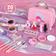 Sirène de sirène pour enfants Makeup maquillage jouet princesse maquilleur de princesse 3-6 ans filles 7 sirène à lèvres à lèvres sirène sirène 21 pièces ensemble
