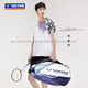 Victor flagship Victor BR9215 badminton bag sports shoulders large capacity with thermal insulation BR9215-HB moon rock grey/future dusk