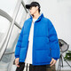 NASA RHUDE夹克男女同款羊羔绒2024冬季双面穿羊羔绒外套加厚棉衣外套男冬款 6196@蓝色 M