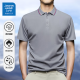 JEANSWEST LIFE真维斯2025新款短袖polo衫男款翻领t恤纯色上衣服男装男士polo衫 黑色698 4XL （建议160-180斤）