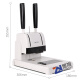 Deli 3888 binding machine financial accounting voucher file punching machine hot melt riveting pipe manual small 33669S GB301 binding machine/binding thickness 40mm