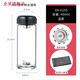 Xino XN-6193 6195 6196 Group de copa de agua de vidrio de una sola capa Compra de regalos Regalos de impresión Copa Logotipo de impresión con filtro 6196 Color natural-con portada de PU 530 ml nuevo modelo